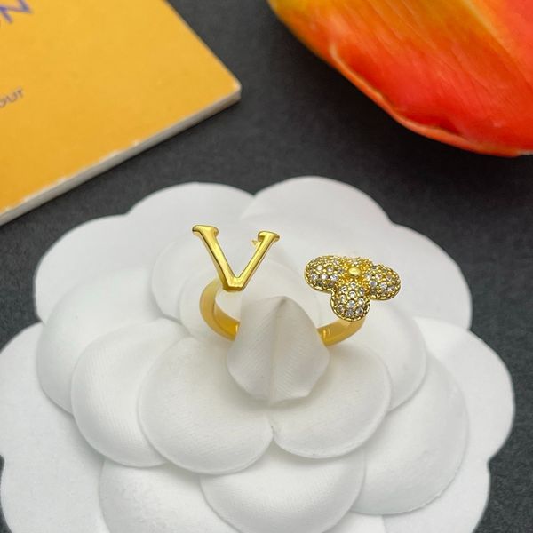 

Designer Ring Couple for Women Ring Luxury Jewelry Gift Party Wedding Gift Open Ring High Quality Ring