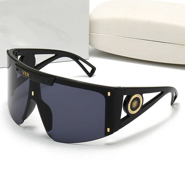 

sunglasses for women mens sunglasses Black Gray Glasses Summer Travel Glasses Full Frame Flat Sun Glasses Men Fashion Sunglasses Uv Protection Brand, Color#2