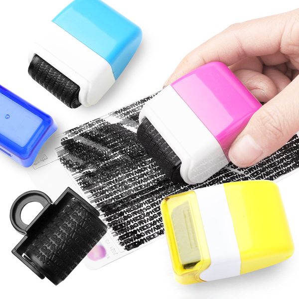 Identity Theft Protection Roller Stamp, Protect Your ID Roller Stamps, Confidential Stamp for Mail Address ID Blackout, Perfect for Privacy Security Protection