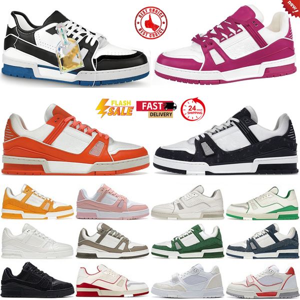 

With Box designer men women trainer casual shoes luxury leather running shoes jogging walking flat shoe 2026, Color#1