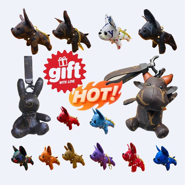 

available in 19 colors Designer keychain/bag charm stylish keychain/wallet charm, classic dog design, luxury doll chain,keychain/bag accessory