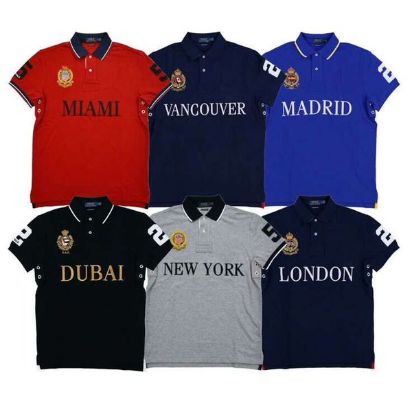 

Polos Mens T Shirt Designer Shirts for Men City Name ITALIA Chicago New York Short Sleeve Cotton Casual embroidery Summer Fashion Tee 584s, Cs-01