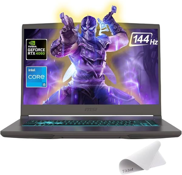 FRESH IN Thin 15 15.6 144Hz FHD Gaming Laptop - Intel Core i5-13420H, NVIDIA Geforce RTX 3050 (4GB GDDR6), 16GB DDR4 RAM, 512GB NVMe SSD, Cooler Boost 5, Win 11 Home, Gray (Renewed)