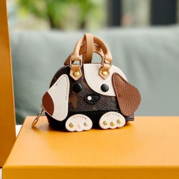 

Letter Cartoon Keychains Bag Charm Brand Designer Keychain Holder Leather Car Keyrings Key Chain High Qualtiy Fashion KerRing Box