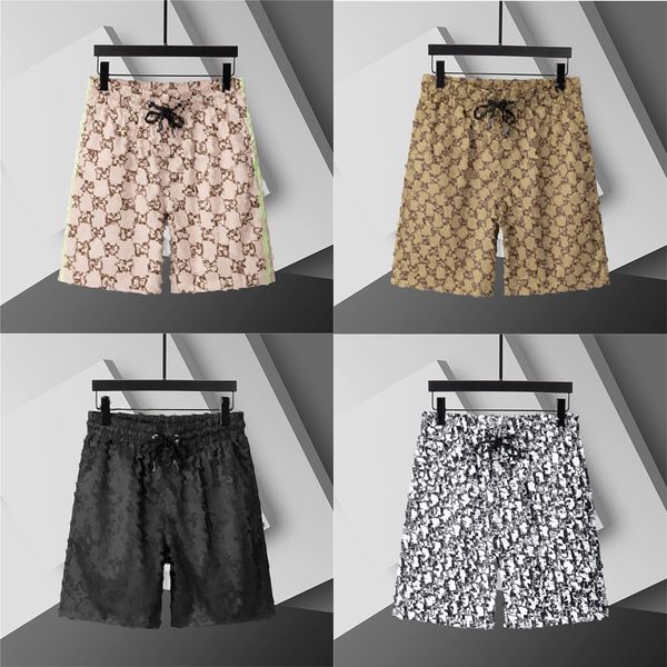 

Luxury Designer Clothes Summer New Men's Casual Shorts Quick-Dry Stylish Breathable Straight-Leg Five-Point Beach Shorts CS08, D3785 black