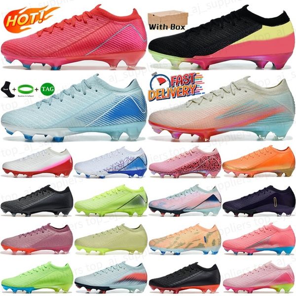 Mens mercury soccer shoes 16 Elite FG cleats womens football boots outdoor sports sneakers trainers EUR 36-45 with box