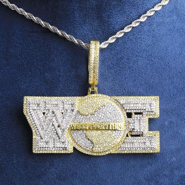 supply Jewelry Hip Hop We on Everything necklace pendant men's Silver Moissanite jewelry