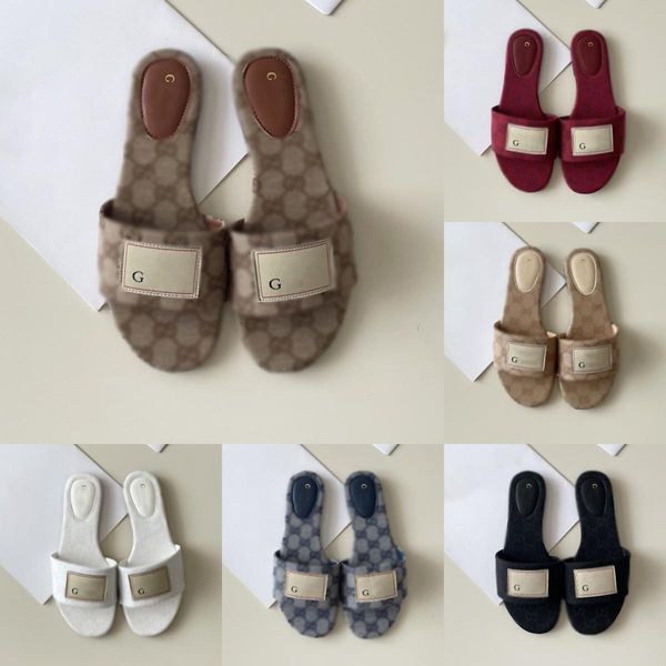 

Metallic Slide Summer Flat Slippers Luxury Woman Sandal Designer flip flops for women High quality Stylish Slipper Fashion Classics Sandals Beach Slide Shoe, Color#17