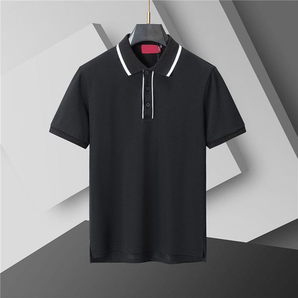 Men's Plus Tees & Polos Round neck embroidered and printed polar style summer wear with street pure cotton bga