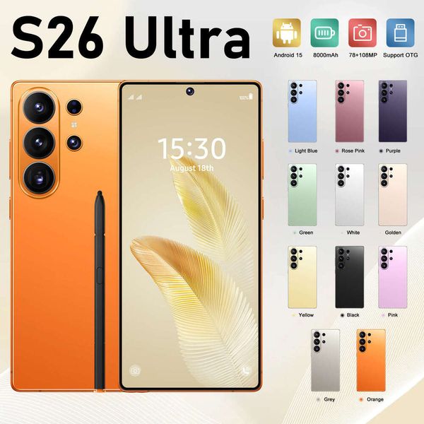 S26 Ultra 5G Android Smartphone Large Screen Global Version 8+256GB Made In China