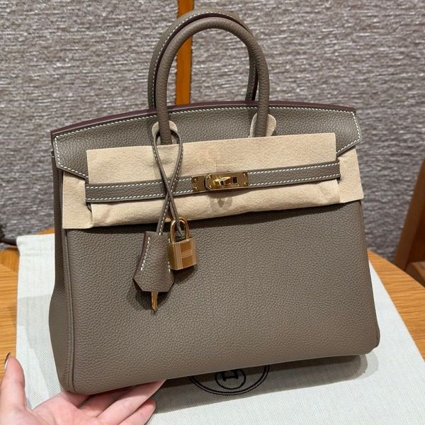 

Luxury Designer Female Sac Genuine Leather 25,30,35CM HHH Embleme Top Quality Matched With Gold And Silver Hardware Popular in France, White