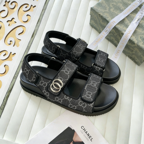 

Shoes for women Designer Shoes Bom Dia High quality Genuine Leather sandal Slipper Casual Shoe summer beach gladiator Mules hasp Woman Flat Slide Designer sandale, #color10