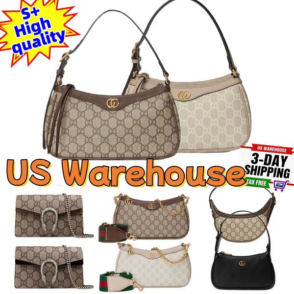 

Correct Emblem Designer Bags Ophidia Luxury Bags Crossbody Bags Handbags Ladies Fashion Marmont Three sizes Camera Bags High Quality Leather Underarm chain Bags, G-43