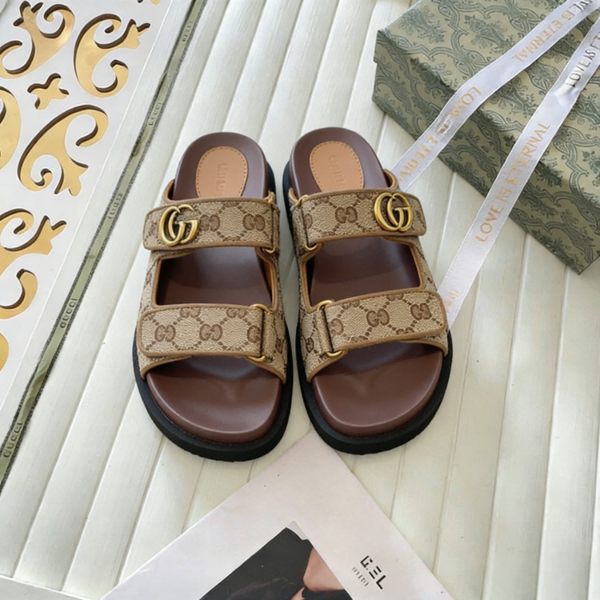 

With box Designer slippers fashion slipper Sandals slider embroidered canvas Flat Mules Platform Embroidered Linen High Heel Sandal platform Shoe, A16