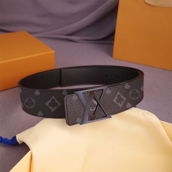

Designer Belts for Men Women Classic Needle Smooth Buckle Genuine Leather Belt 3.5cm Width Letter Flower Design Mens Waistband Size 95-125cm Length Ceinture, C9