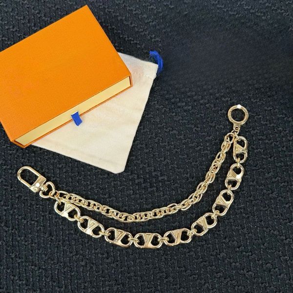 

Fashion Key Chain Designer Flower Keychain Handmade Copper Metal Chain Keychains Bag Charm Hanging Pendant