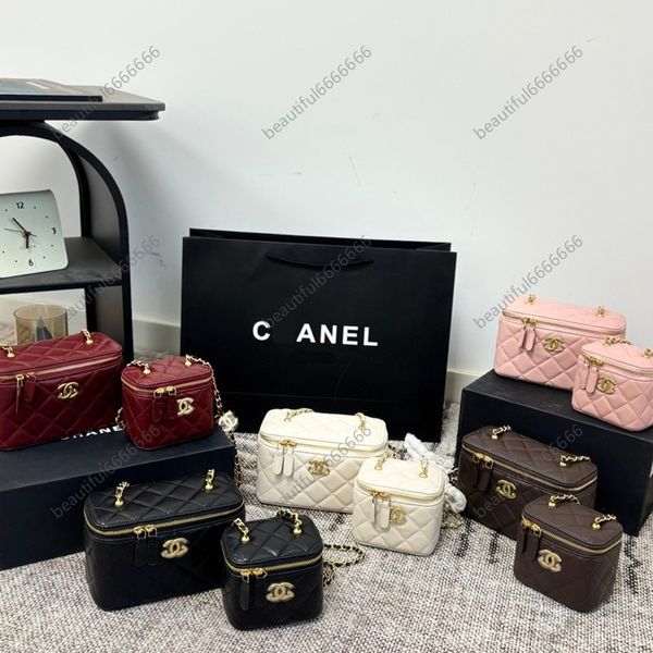 

2026 designer bag shoulder bag makeup bag cosmetic bag case with makeup mirror mini bags with crossbody bag womens bag fashionable small handbag, #-26