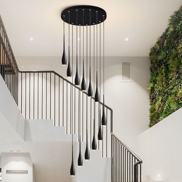 Restaurant Chandelier Light Luxury Modern Simple Dining Room Table Bar Minimalist Nordic Long Strip Creative Lamp