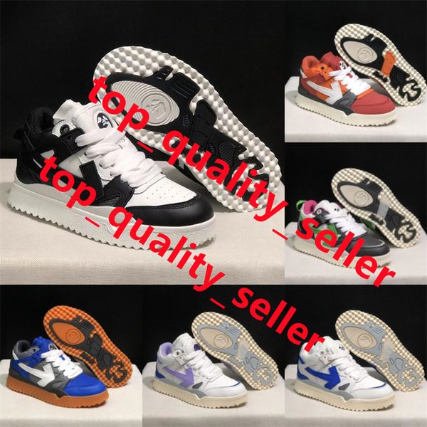 

Top designer Out of Office Sneaker Casual Shoes Low Tops Vintage Distressed Leather For Walking mens womens shoes Trainers Platform Free shipping Size 36-45, Color#3
