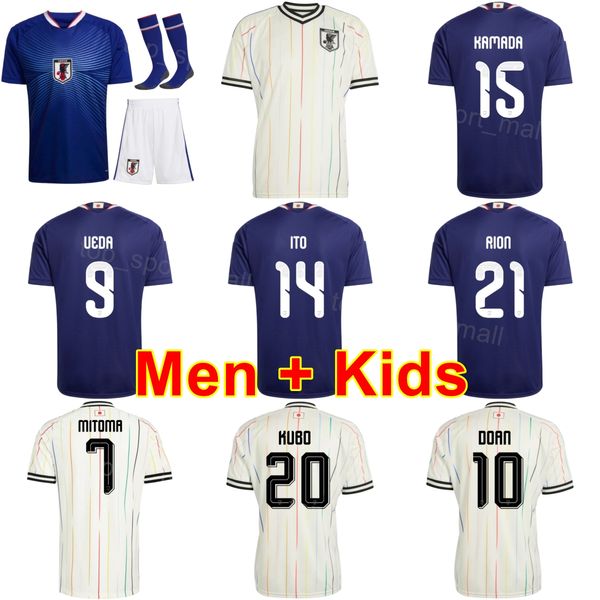 National 2026 World Cup Soccer Japan 15 Daichi Kamada Jersey Men Youth 10 Ritsu Doan 9 Ayase Ueda 7 Kaoru Mitoma 1 Zion Suzuki Junya Ito Koki Ogawa Football
