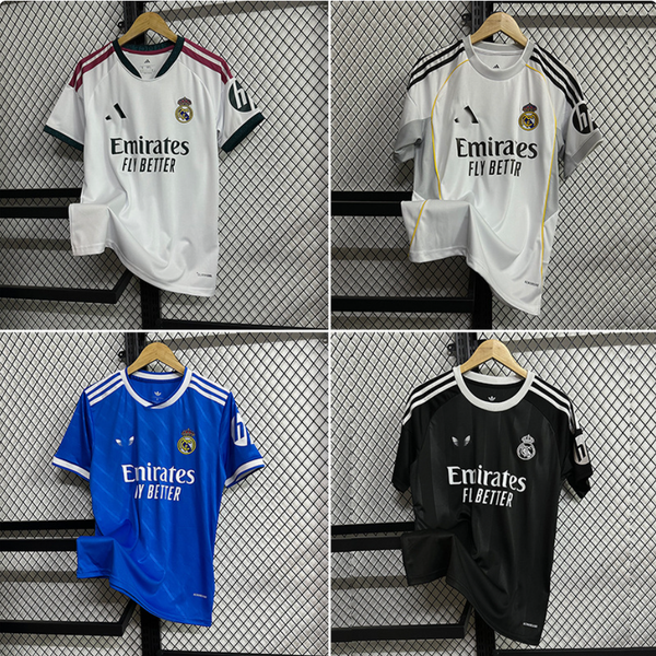 

5A 2526 jersey football designer T-shirt Men' T Shirts Real Madrid Home And Away Football Jerseys Fan Version Customized Special Edition Cross-Border Wholesale, Style2
