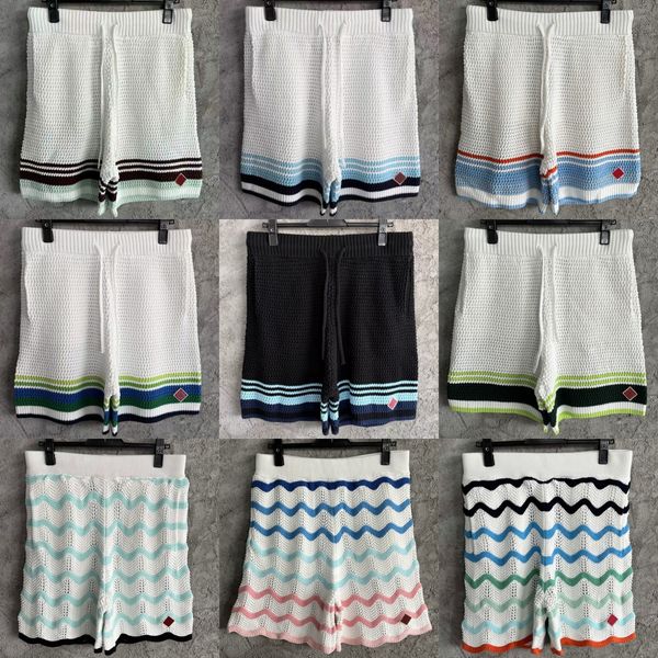

Casablancamen knitted shorts beach scenery designer sets men and women loose casual shorts vacation pants, As shown in figure 08