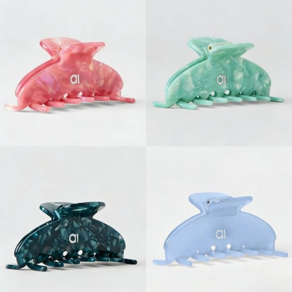 

Top Quality Designer Acetate Claw Clip Trendy Sporty Letter Hair Clip Oversized Minimalist Hair Claw Women's Fashion Hair Accessory Multi-Color