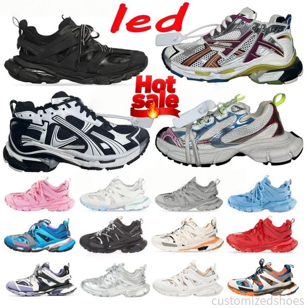 

Designer shoes dress shoes designer sneakers women casual mens shoes with box led Platform All Black white Multicolor Pink Daddy men women trainers Tennis Shoes 35-46, Red
