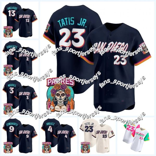 Padres 2026 City Connect Baseball Jersey Fernando Tatis Jr Manny Machado Jackson Merrill Jake Cronenworth Gavin Sheets Miller Musgrove Nick Pivetta Bogaerts Gwynn
