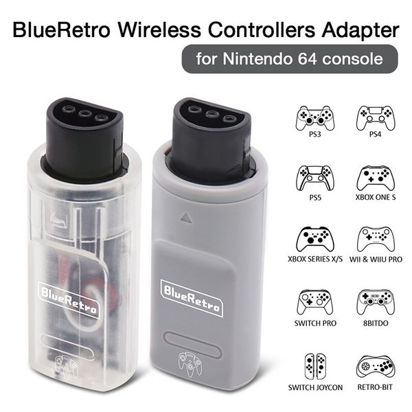 RetroScaler BlueRetro Wireless Game Controllers Adapter for Nintendo 64 Console to PS3 PS4 PS5 Nintendo Switch Game Contorllers