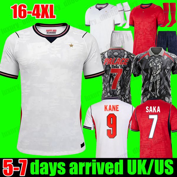 

4XL eNglAnD kit 26 27 football shirts eNglAnD World Cup 2026 Palace kit soccer jersey Top KANE SAKA RICE PALMER FODEN Long sleeve goalkeeper gk women men kids kit xxxl, Black
