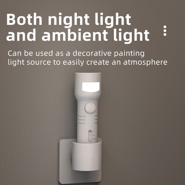 

Rechargeable Motion Sensor Night Light with Flashlight Function