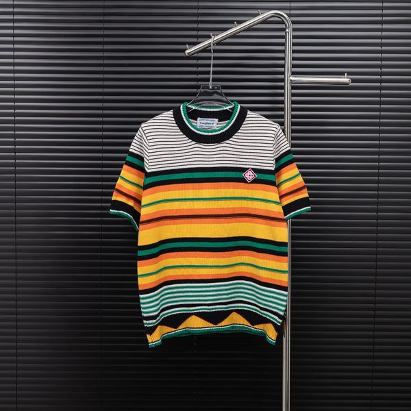 Men's T-Shirts Round neck embroidered and printed polar style summer wear with street pure cotton Jackets Men's Clothing w1rfty