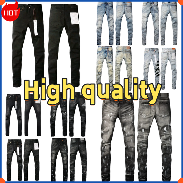 

Designer Jean For Mens jeans letters Designer Pants Denim Trousers Mens purples brands jeans High Quality Straight Retro Ripped Biker Motorcycle Jean, Style1