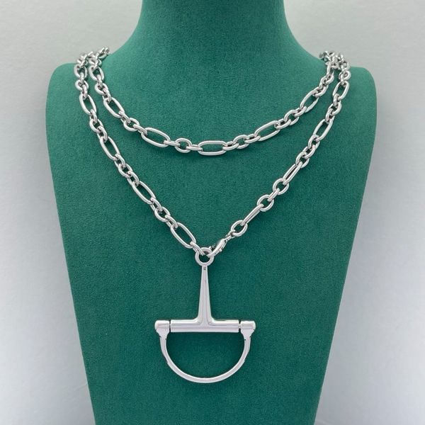 

Vintage Style Long Necklace Unisex Stackable Pendant Necklace Fashion Sweater Chain Minimalist Classic Design Daily Wear Chain European American Style Necklace