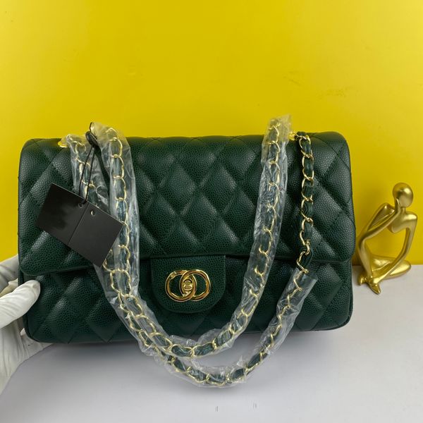 

Luxury Designer Bag High Quality Shoulder Bags Caviar Diamond Lattice Women's Shoulder Handbag Chain Bag Fashion Small Square Bag, Color 39-abou 11.3*7.5*2.1cm
