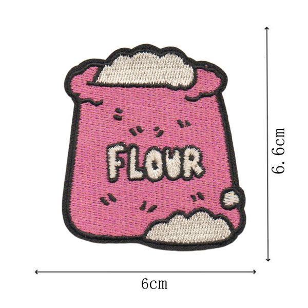 Puff Embroidery Iron On Patches Outfits, Food, and Drinks Series Personalized DIY Decor Fabric Patch for Creativity