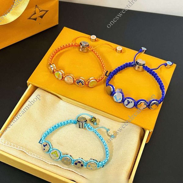 2026 LaV luis vuittoly bracelets Colorful Beads Personalized Simple Woven Bracelets for Couples, Ins Style Men's and Women's Accessories, Wholesale