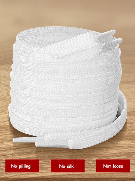 White Black Flat Shoelaces for Sneakers laces Shoe Strings Classic Shoe laces 7090100120140160CM High-quality Shoelace 260430