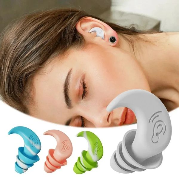 Sleep Noise Reduction Silicone Earplug Ear Protection Earplugs AntiNoise Waterproof Plug For Travel Work 260430
