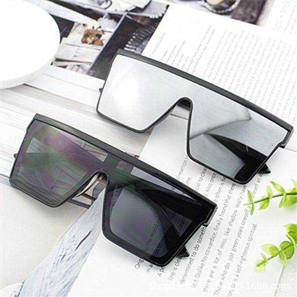 High Quality New large-frame European American fashion trend ins sunglasses, punk driving sun protection, personalized sunglasses for men and women, wholesale