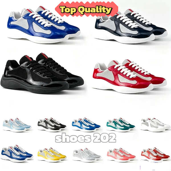 Designer Sports Shoes Mens Trainers Casual Sneakers Low Top Shoes Comfortable Trainers Lace Up Footwear Patent Leather Mesh Breathable Lightweight Shoes