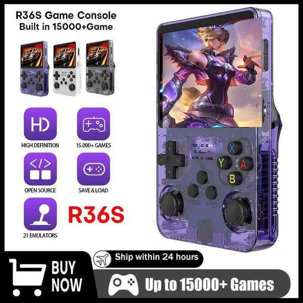 Retro Handheld Video Game Console 3.5 Inch IPS Screen Portable Pocket Player with 128GB Preloaded Games Linux System R36S S260504 6c1