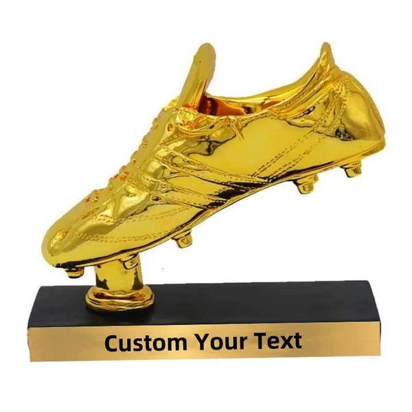 Customization Football Golden Boot Trophy Award Shoes Replica The Best Player Trophy Cup Soccer Fans Souvenir Collectibles X260504