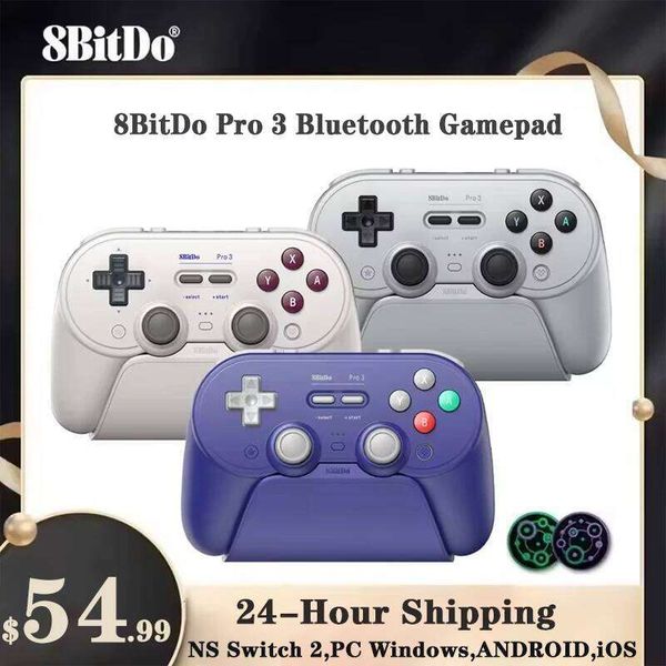 NEW 8BitDo Pro 3 Bluetooth Game Controller Wireless Gamepad with TMR Joysticks for NS Nintendo Switch 2,PC Windows,ANDROID,iOS S260506