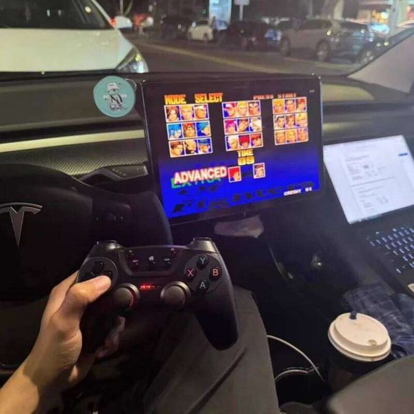 2025 NEW Wireless USB Game Controller for Tesla Model Y/3/X/S Double Player Online TV PC PS3 Steam Compatible Gaming Accessory S260506