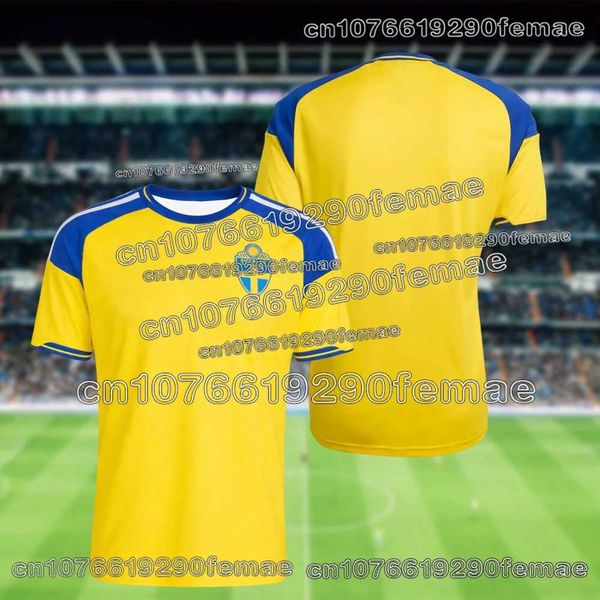 2026 SWEDEN Summer Comfortable Sports Football Shirt for Daily Wear and Training Kids and Adults Breathable Quick-Dry T-Shirt L260508
