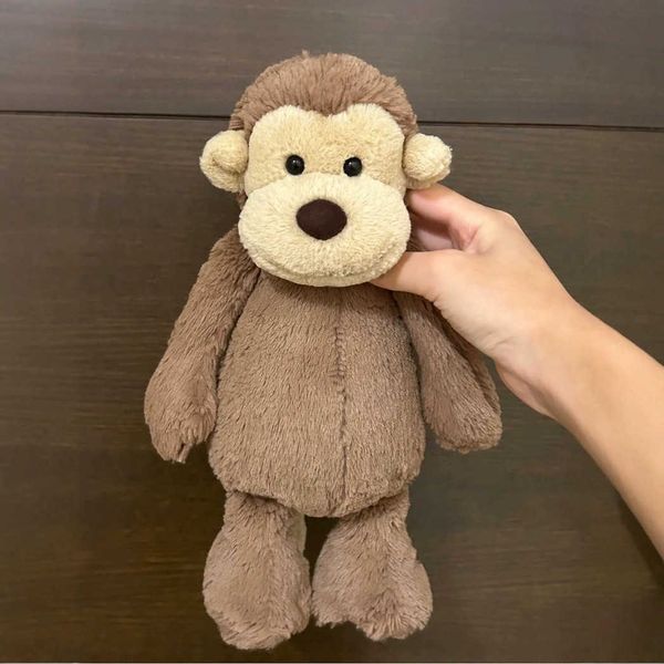 Movies & TV Plush toy Cute and soft brown shy monkey comfort doll gift