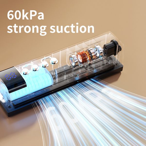 Compact Touch-Controlled Wireless Food Vacuum Sealer