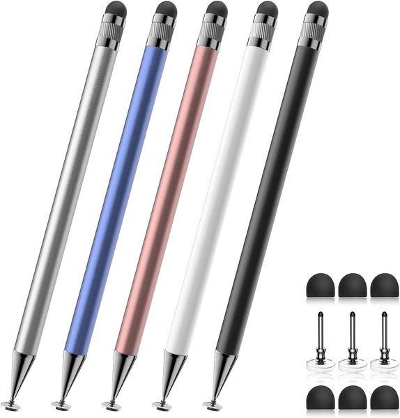 Stylus (10 Pcs), 2-in-1 Touch Screen Stylus Pen, High Precision & Sensitivity Universal for Touch Screens